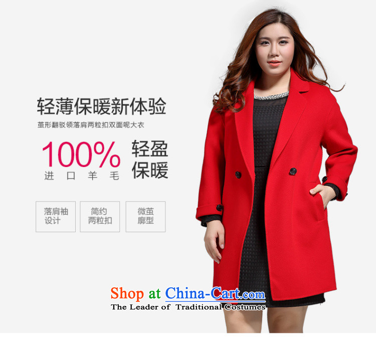 The former Yugoslavia Li Sau 2015 Fall/Winter Collections new larger female classic reverse collar video thin warm wool double-side coats female 0591 pictures, price 3XL Crimson Red, brand platters! The elections are supplied in the national character of distribution, so action, buy now enjoy more preferential! As soon as possible.