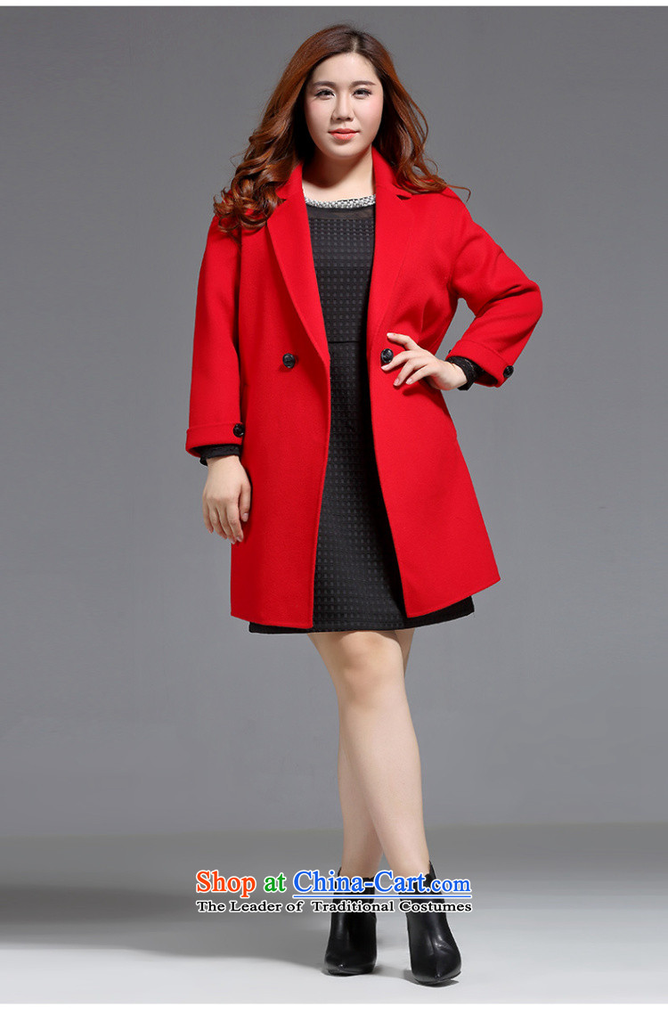 The former Yugoslavia Li Sau 2015 Fall/Winter Collections new larger female classic reverse collar video thin warm wool double-side coats female 0591 pictures, price 3XL Crimson Red, brand platters! The elections are supplied in the national character of distribution, so action, buy now enjoy more preferential! As soon as possible.