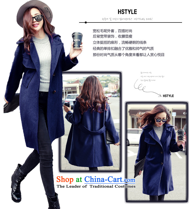 Korea has the Korean version of the Dag Hammarskjöld yi 2015 winter clothing new women's loose video thin lapel in long hair?6 blue jacket NH4636 M picture, prices, brand platters! The elections are supplied in the national character of distribution, so action, buy now enjoy more preferential! As soon as possible.