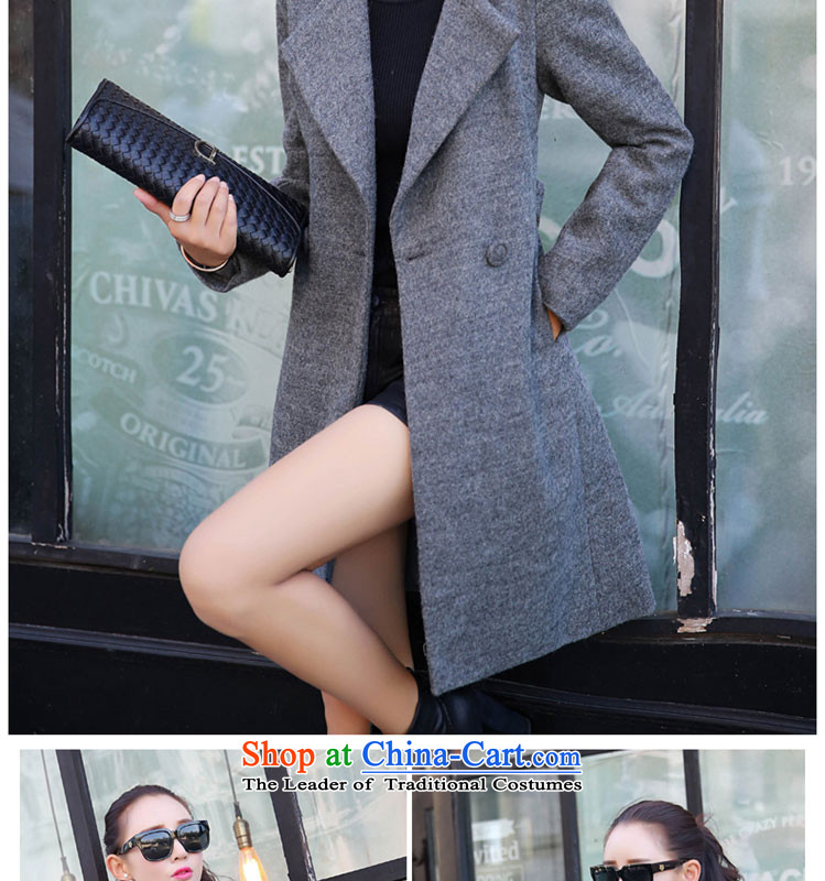 Products are by 2015 autumn and winter clothing stack new coats female jacket gross? PZZS1519 GRAY M picture, prices, brand platters! The elections are supplied in the national character of distribution, so action, buy now enjoy more preferential! As soon as possible.
