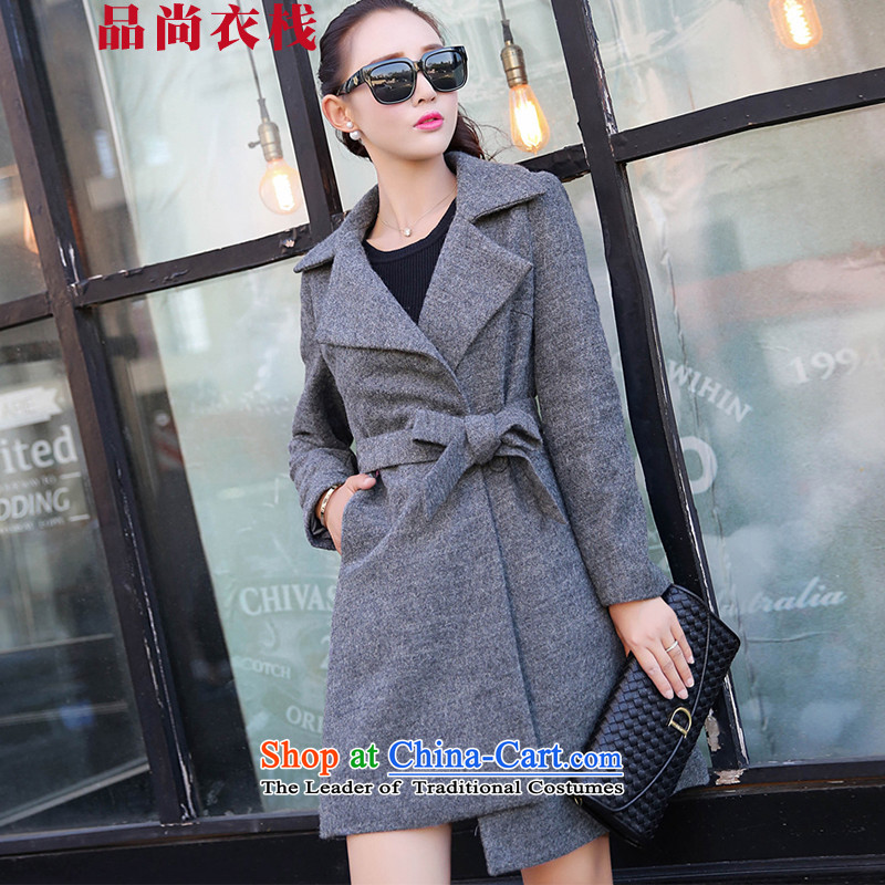 Products are by 2015 autumn and winter clothing stack new coats female jacket gross? PZZS1519 GRAY M products still yi stack (PSYZ) , , , shopping on the Internet