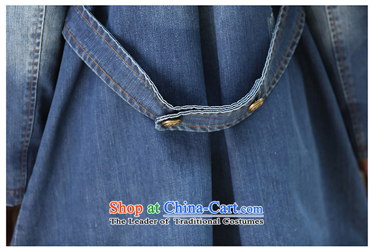 Elisabeth wa concluded large card XXXL ladies casual cowboy windbreaker jacket to increase female autumn and winter female fat girl who graphics thin, XL LADIES CARDIGAN blue large XL 130 to 145 catties can penetrate picture, prices, brand platters! The elections are supplied in the national character of distribution, so action, buy now enjoy more preferential! As soon as possible.