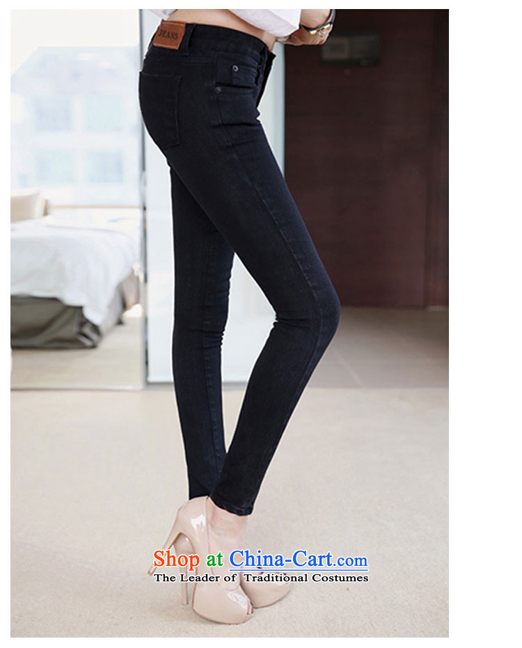 Load New autumn 2015 Korean version of large numbers of ladies thick MM thick, Hin thin loose pants, thick sister pencil pants 200 catties jeans and black trousers XXXXXL castor picture, prices, brand platters! The elections are supplied in the national character of distribution, so action, buy now enjoy more preferential! As soon as possible.