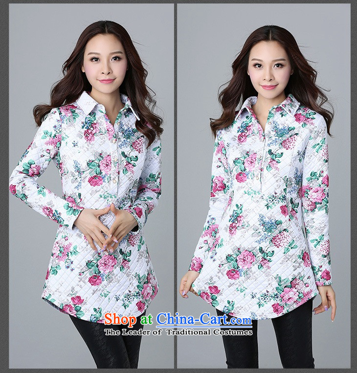 To increase the number of women in 2015 winter shirt New Folder cotton shirt female long-sleeved large stamp ethnic liberal thick clothes warm shirt 5XL approximately 180-195 green powder coal picture, prices, brand platters! The elections are supplied in the national character of distribution, so action, buy now enjoy more preferential! As soon as possible.