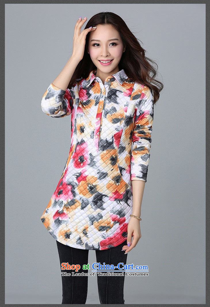 To increase the number of women in 2015 winter shirt New Folder cotton shirt female long-sleeved large stamp ethnic liberal thick clothes warm shirt 5XL approximately 180-195 green powder coal picture, prices, brand platters! The elections are supplied in the national character of distribution, so action, buy now enjoy more preferential! As soon as possible.