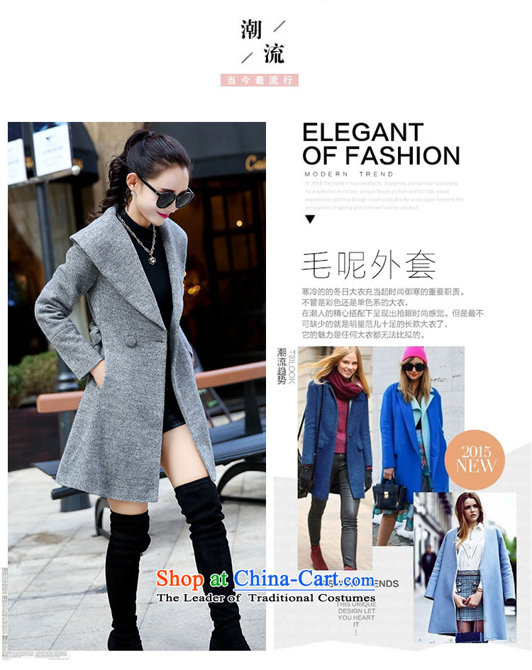 The Constitution of 2015, City Haneda autumn and winter Korean windbreaker a wool coat jacket, long coats of female purple XL? Picture, prices, brand platters! The elections are supplied in the national character of distribution, so action, buy now enjoy more preferential! As soon as possible.