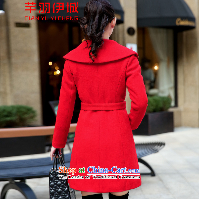 The Constitution of 2015, City Haneda autumn and winter Korean windbreaker a wool coat jacket, long coats of female first? Yu Yi city constitution XL, (QIAN YU CHENG YI) , , , shopping on the Internet