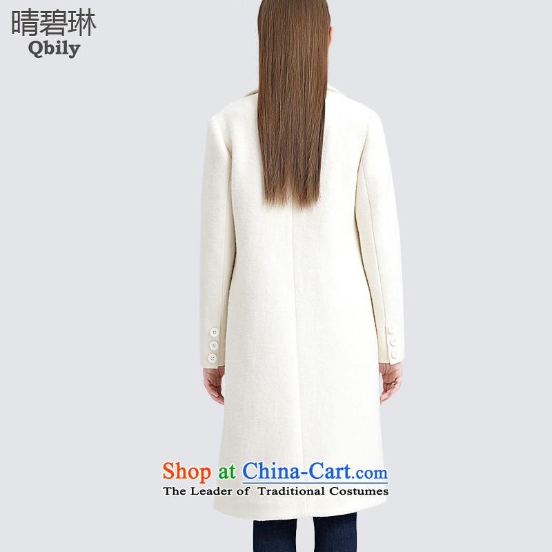 Sunny autumn 2015 Load Lin Pi-new products-minded women make a deduction for long-sleeved minimalist long white jacket? gross XS, sunny Pik-rim (qbily) , , , shopping on the Internet