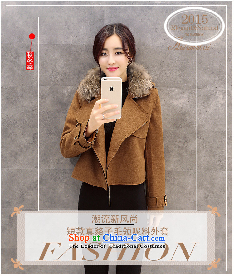 Vera wind fall 2015 gross coats Korean? loose knots a grain of detained video thin really gross lapel cardigan short)? sub-jacket woolen coat female winter M picture, prices, brand platters! The elections are supplied in the national character of distribution, so action, buy now enjoy more preferential! As soon as possible.