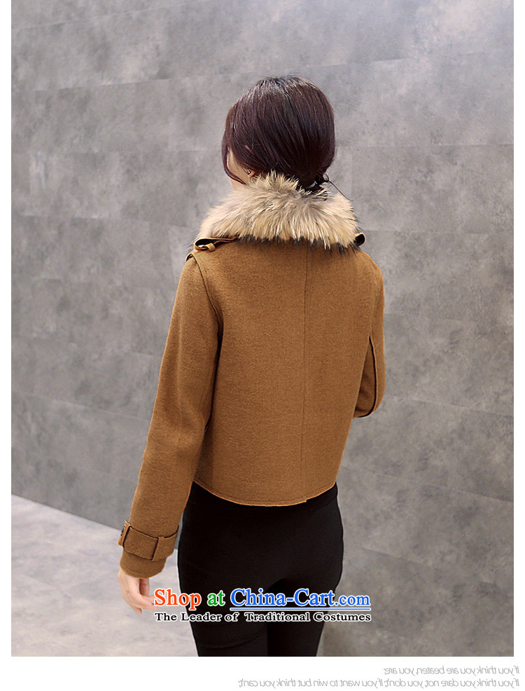 Vera wind fall 2015 gross coats Korean? loose knots a grain of detained video thin really gross lapel cardigan short)? sub-jacket woolen coat female winter M picture, prices, brand platters! The elections are supplied in the national character of distribution, so action, buy now enjoy more preferential! As soon as possible.