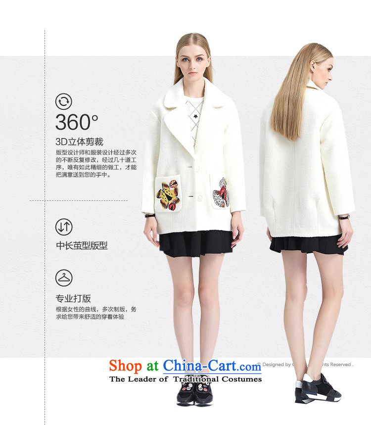 Sunny autumn 2015 Load Lin Pi-new products for women connected for long-sleeved calluses flip-embroidery in long hair? m white coats XS picture, prices, brand platters! The elections are supplied in the national character of distribution, so action, buy now enjoy more preferential! As soon as possible.