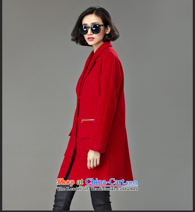 The Eternal Soo-to increase women's code gross? 2015 winter coats thick MM sister autumn and winter in Korean long thick, Hin thin 2 catties red jacket 4XL pictures President, prices, brand platters! The elections are supplied in the national character of distribution, so action, buy now enjoy more preferential! As soon as possible.