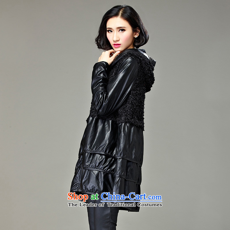 The Eternal Soo-To increase the number of female jackets for winter 2015 new product expertise mm thick, Hin thin sister of Western liberal in long long-sleeved jacket for autumn and winter by Ms. 4XL, eternal-soo black , , , shopping on the Internet