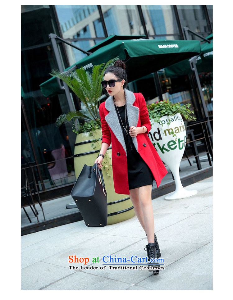 Van Gogh poem shield 2015 autumn and winter coats? female Korean gross larger in Sau San long thin hair? coats video Sleek and versatile RED M picture, prices, brand platters! The elections are supplied in the national character of distribution, so action, buy now enjoy more preferential! As soon as possible.
