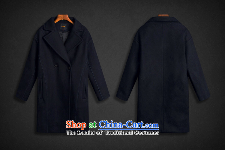 7 Huan? 2015 winter coats gross New Marker-double-jacket? female Tibet gross cyan  S picture, prices, brand platters! The elections are supplied in the national character of distribution, so action, buy now enjoy more preferential! As soon as possible.