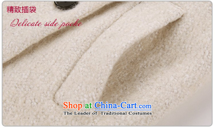 Visit Card gross coats female autumn and winter? 2015 Women's jacket Korean Sau San large thin in the video long wool cashmere overcoat m White L picture, prices, brand platters! The elections are supplied in the national character of distribution, so action, buy now enjoy more preferential! As soon as possible.