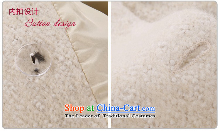 Visit Card gross coats female autumn and winter? 2015 Women's jacket Korean Sau San large thin in the video long wool cashmere overcoat m White L picture, prices, brand platters! The elections are supplied in the national character of distribution, so action, buy now enjoy more preferential! As soon as possible.