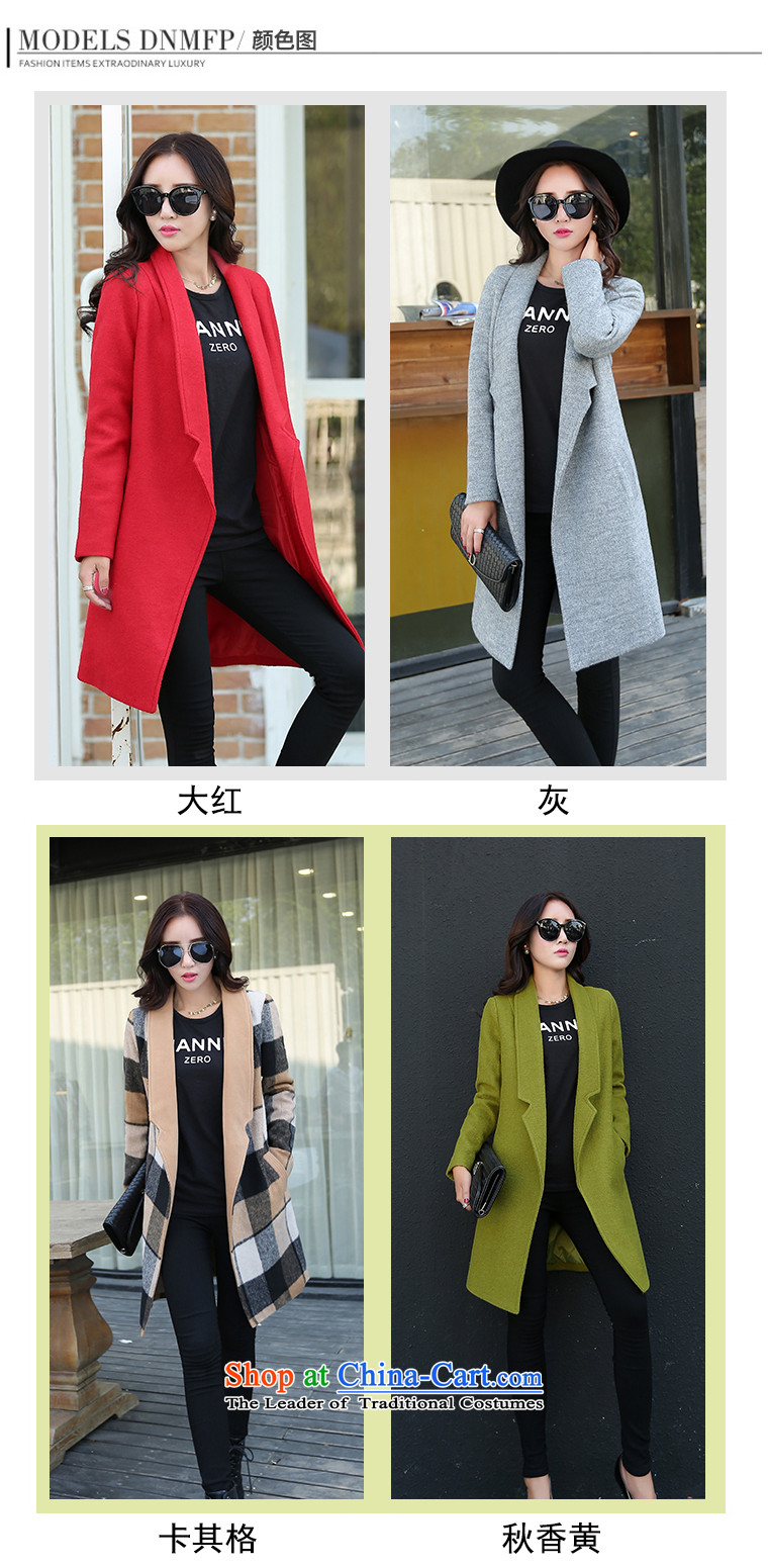 Mrs medium to long term friendship gross? 2015 autumn and winter coats of Korean version of the new trendy Sau San latticed gross? female gray XXL pictures jacket, prices, brand platters! The elections are supplied in the national character of distribution, so action, buy now enjoy more preferential! As soon as possible.