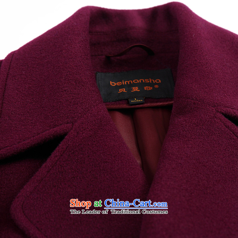 Addis Ababa Elizabeth 2015 autumn and winter Overgrown Tomb new gross jacket Korean? system with high-end products in long coats of female purple cashmere 2XL, Addis Ababa Overgrown Tomb sa shopping on the Internet has been pressed.