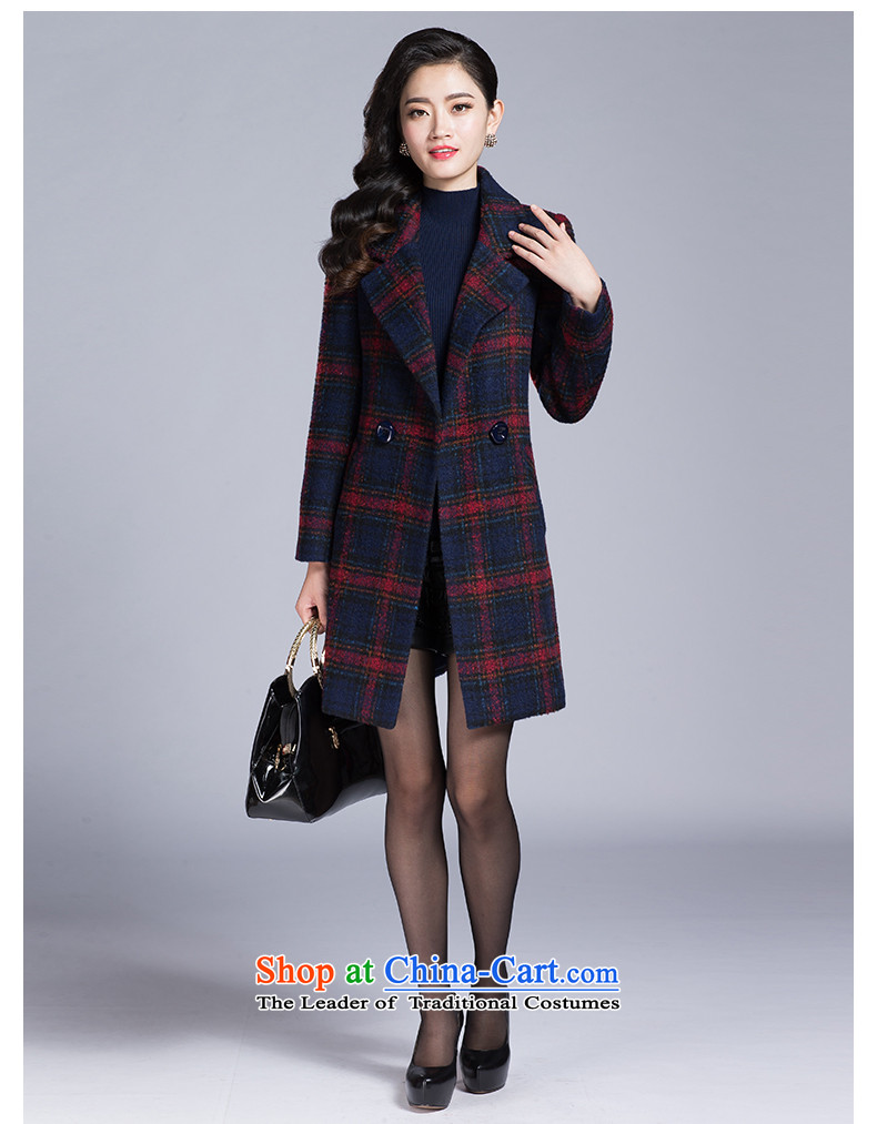 In 2015, the Cayman autumn and winter in new long lapel a grain Gross deduction jacket upscale elegance? wild Plaid Foutune of graphics and red T-shirt thin wool S L picture, prices, brand platters! The elections are supplied in the national character of distribution, so action, buy now enjoy more preferential! As soon as possible.