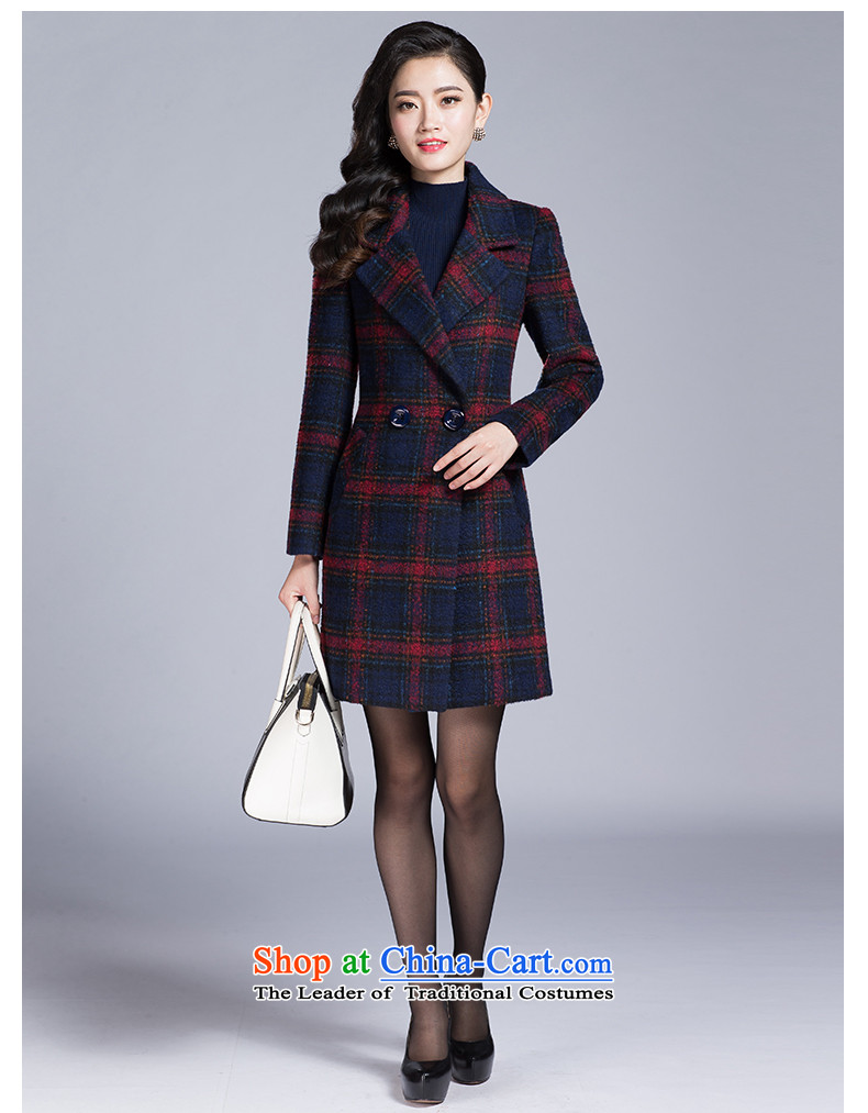 In 2015, the Cayman autumn and winter in new long lapel a grain Gross deduction jacket upscale elegance? wild Plaid Foutune of graphics and red T-shirt thin wool S L picture, prices, brand platters! The elections are supplied in the national character of distribution, so action, buy now enjoy more preferential! As soon as possible.