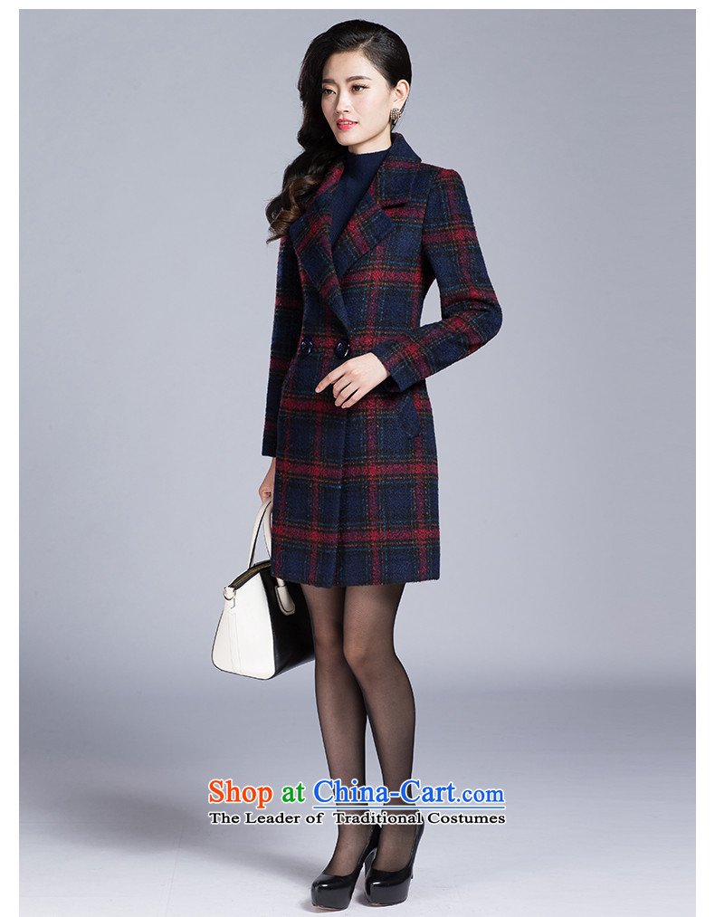 In 2015, the Cayman autumn and winter in new long lapel a grain Gross deduction jacket upscale elegance? wild Plaid Foutune of graphics and red T-shirt thin wool S L picture, prices, brand platters! The elections are supplied in the national character of distribution, so action, buy now enjoy more preferential! As soon as possible.