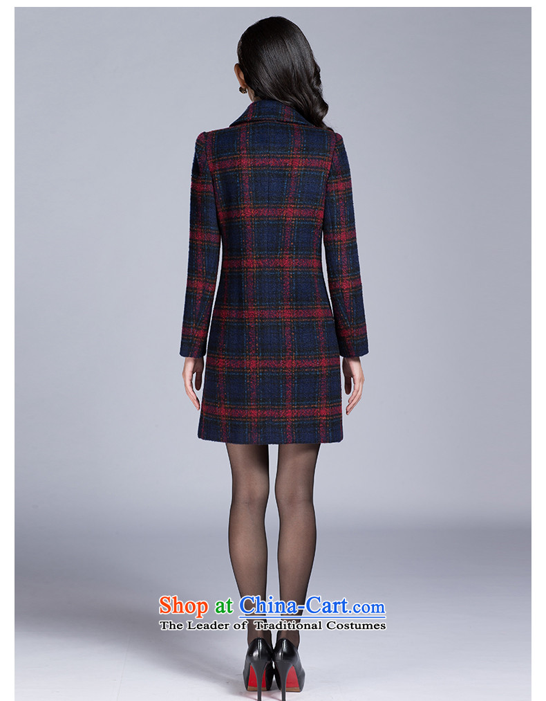 In 2015, the Cayman autumn and winter in new long lapel a grain Gross deduction jacket upscale elegance? wild Plaid Foutune of graphics and red T-shirt thin wool S L picture, prices, brand platters! The elections are supplied in the national character of distribution, so action, buy now enjoy more preferential! As soon as possible.