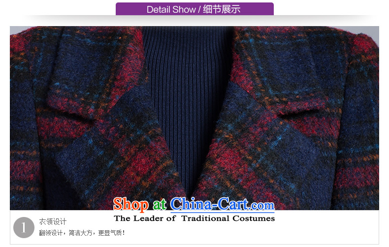 In 2015, the Cayman autumn and winter in new long lapel a grain Gross deduction jacket upscale elegance? wild Plaid Foutune of graphics and red T-shirt thin wool S L picture, prices, brand platters! The elections are supplied in the national character of distribution, so action, buy now enjoy more preferential! As soon as possible.