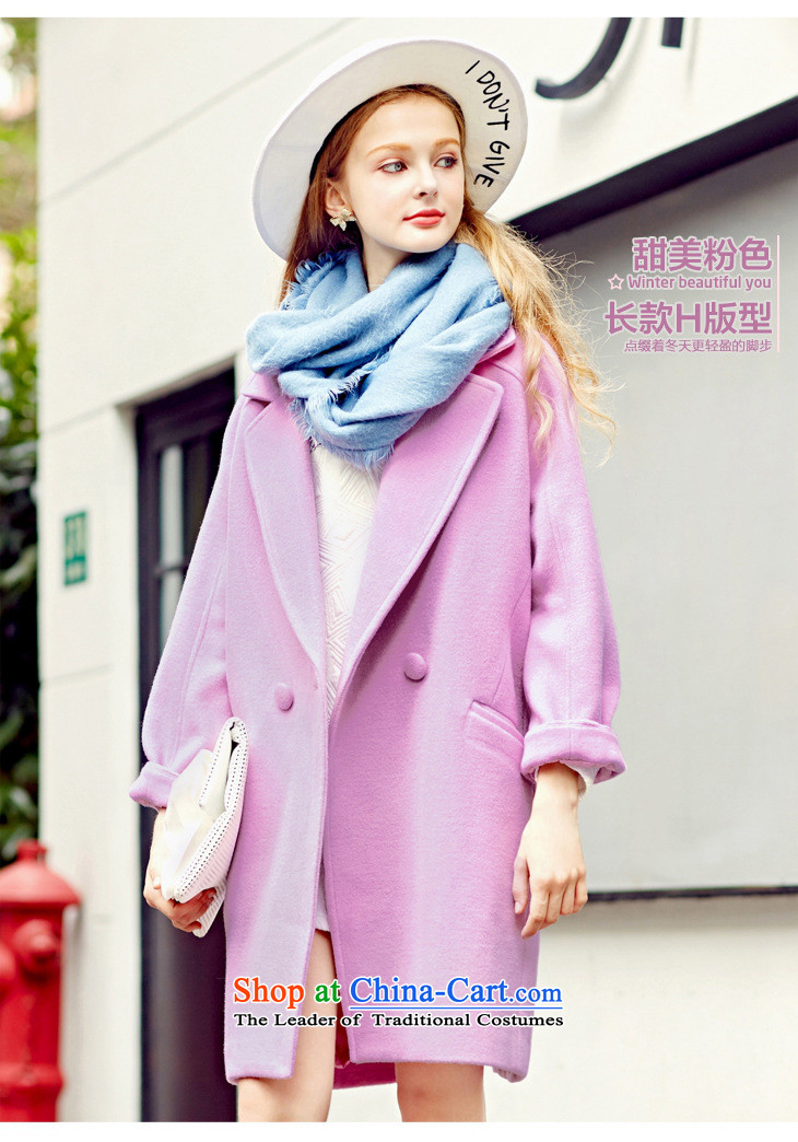 Connie Deer 2015 Autumn Addis Ababa new long-sleeved jacket? gross girl in long wool a wool coat autumn and winter clothes pink S picture, prices, brand platters! The elections are supplied in the national character of distribution, so action, buy now enjoy more preferential! As soon as possible.
