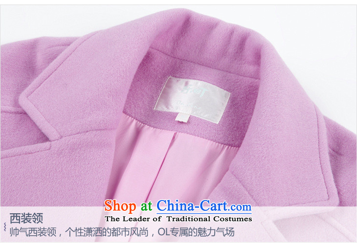 Connie Deer 2015 Autumn Addis Ababa new long-sleeved jacket? gross girl in long wool a wool coat autumn and winter clothes pink S picture, prices, brand platters! The elections are supplied in the national character of distribution, so action, buy now enjoy more preferential! As soon as possible.