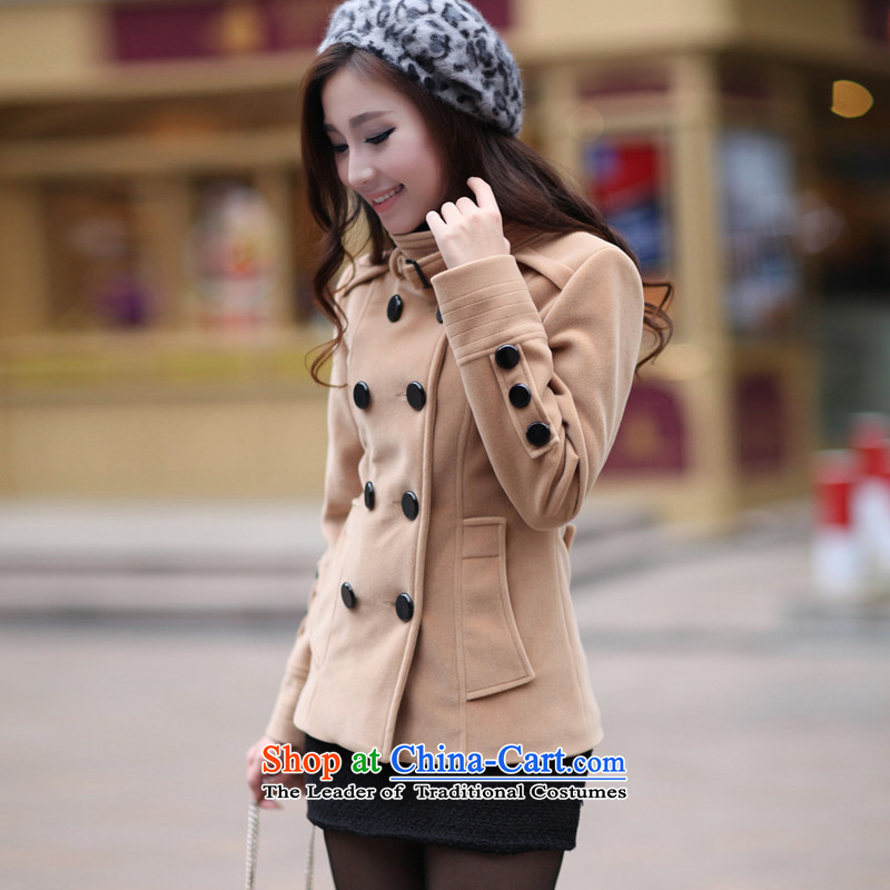 The autumn 2015 new Zz&ff Korean Sau San double-coats female short hair? jacket, sweater and color L,ZZ&FF,,, shopping on the Internet
