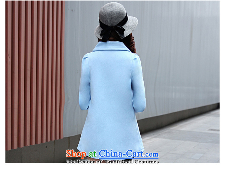 Good El docking 2015 autumn and winter coats new Korean female jacket? gross Heung-quality culture Sau San in a wool coat female long 595 Pink Plus cotton (with sleeve gross) M picture, prices, brand platters! The elections are supplied in the national character of distribution, so action, buy now enjoy more preferential! As soon as possible.