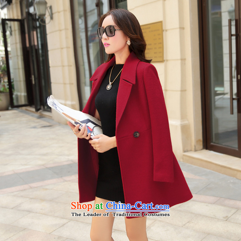 2015 Autumn and winter new Korean Modern graphics thin Western Wind wild lapel long coats gross? Wind Jacket female khaki XXL picture, prices, brand platters! The elections are supplied in the national character of distribution, so action, buy now enjoy more preferential! As soon as possible.