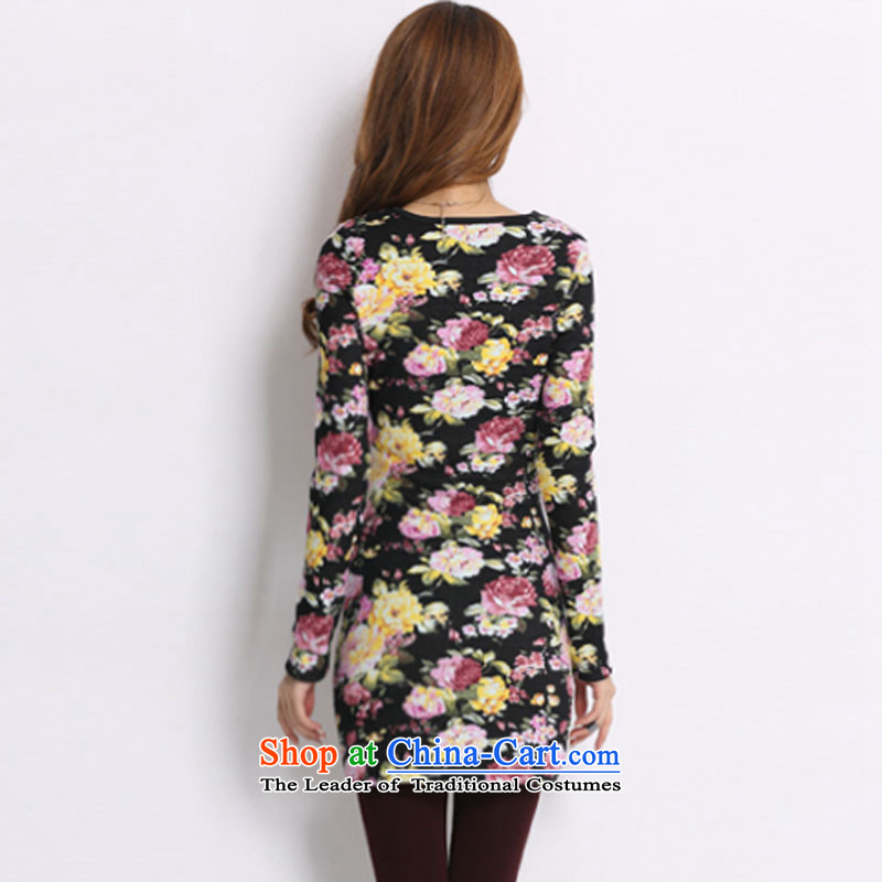 Zormo 2015 autumn and winter to stamp forming the xl shirt, long-mm thick) lint-free thick thermal underwear 5XL,ZORMO,,, peony flowers online shopping