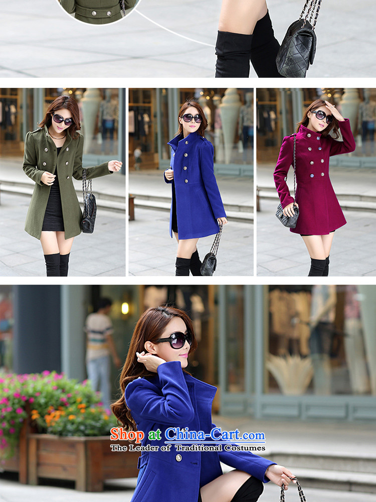 Contee Ah 2015 autumn and winter new Korean Women's jacket coat? In long long-sleeved coats female 7017# gross? wine red L picture, prices, brand platters! The elections are supplied in the national character of distribution, so action, buy now enjoy more preferential! As soon as possible.