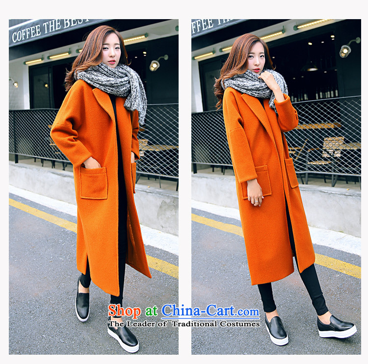 In accordance with the gross Ji-mi days? 2015 new female jacket autumn long, temperament a wool coat Korean women? coats thick coat A963 Orange Red M picture, prices, brand platters! The elections are supplied in the national character of distribution, so action, buy now enjoy more preferential! As soon as possible.