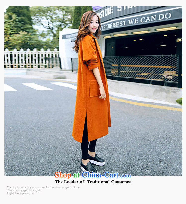 In accordance with the gross Ji-mi days? 2015 new female jacket autumn long, temperament a wool coat Korean women? coats thick coat A963 Orange Red M picture, prices, brand platters! The elections are supplied in the national character of distribution, so action, buy now enjoy more preferential! As soon as possible.