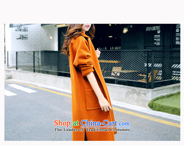 In accordance with the gross Ji-mi days? 2015 new female jacket autumn long, temperament a wool coat Korean women? coats thick coat A963 Orange Red M picture, prices, brand platters! The elections are supplied in the national character of distribution, so action, buy now enjoy more preferential! As soon as possible.