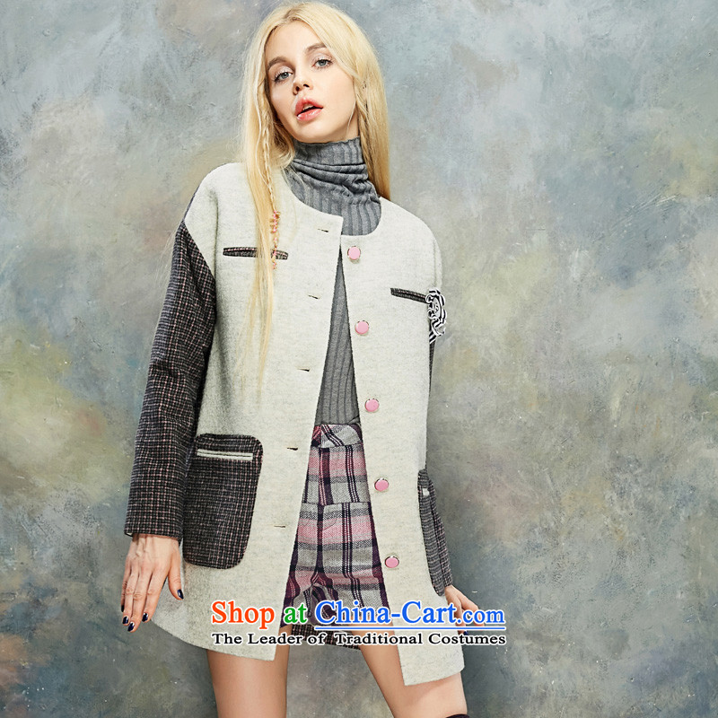 The pockets of witch Galaxy cover 2015 new winter clothing western color plane collision stylish long plaid coats female 1532698 gross? pale skin toner to the pocket of the witch-XL, , , , shopping on the Internet