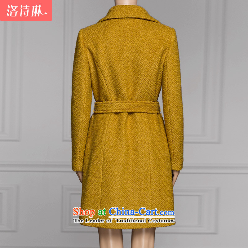 The poem Lin 2015 LUXLEAD winter clothing new product for connecting a long-sleeved double-style, long hair , yellow,L,Coat? poem LUXLEAD LIN () , , , shopping on the Internet