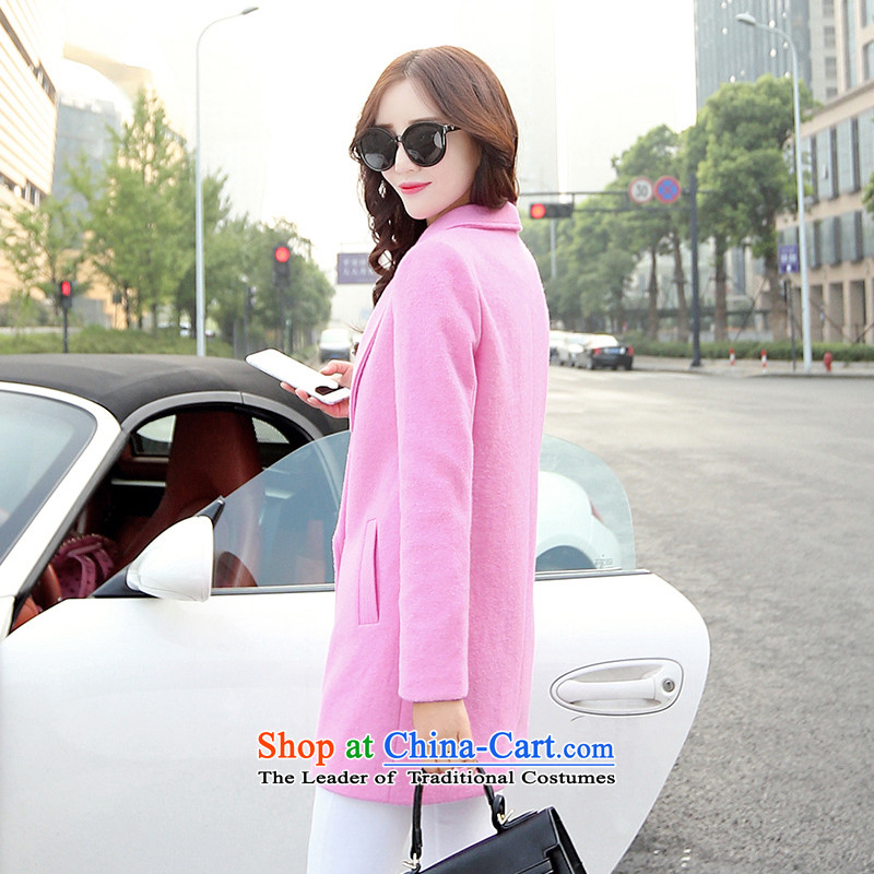 Vera wind 2015 autumn and winter new Korean single row detained simply Sau San long coats in long-sleeved gross jacket girl in the toner? XL, Vera winds (W-LAFONT) , , , shopping on the Internet