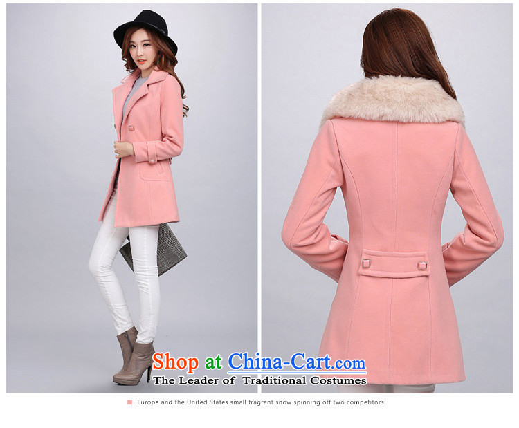 Oehe 2015 autumn and winter new Korean version in the long jacket, Sau San stylish girl video thin lapel long-sleeved red cloak? gross L picture, prices, brand platters! The elections are supplied in the national character of distribution, so action, buy now enjoy more preferential! As soon as possible.