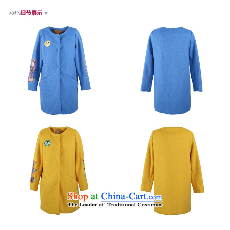 The pockets of witch Miss Mak 2015 new winter clothing stylish Western embroidery long coats of $ 1532692? female crayons Blue M picture, prices, brand platters! The elections are supplied in the national character of distribution, so action, buy now enjoy more preferential! As soon as possible.