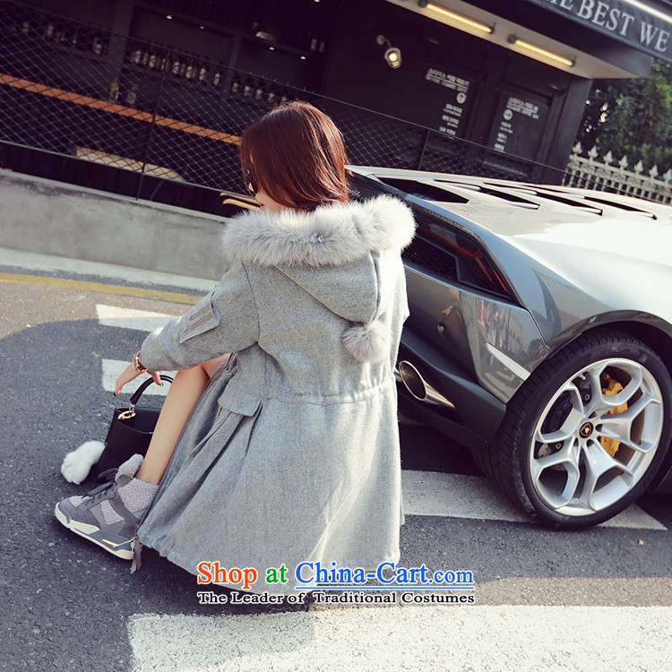 West small new 2015 Fall/Winter Collections in long jacket female Sau San? female wt00180 gross coats  gray M picture, prices, brand platters! The elections are supplied in the national character of distribution, so action, buy now enjoy more preferential! As soon as possible.