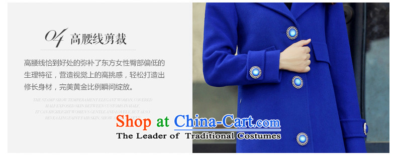 Dili Sophie (DIROU) straight hair? 2015 autumn and winter coats new wool a wool coat-large relaxd the auricle DD625 sapphire blue XXL picture, prices, brand platters! The elections are supplied in the national character of distribution, so action, buy now enjoy more preferential! As soon as possible.