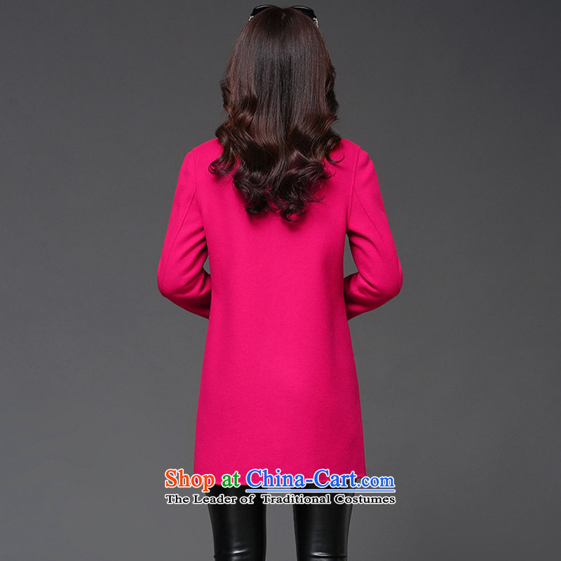 Arthur magic yi 2015 Fall/Winter Collections new graphics thin hair? female Korean coats temperament in Sau San long hair a girl in red XXL, jacket Arthur Magic Yi shopping on the Internet has been pressed.