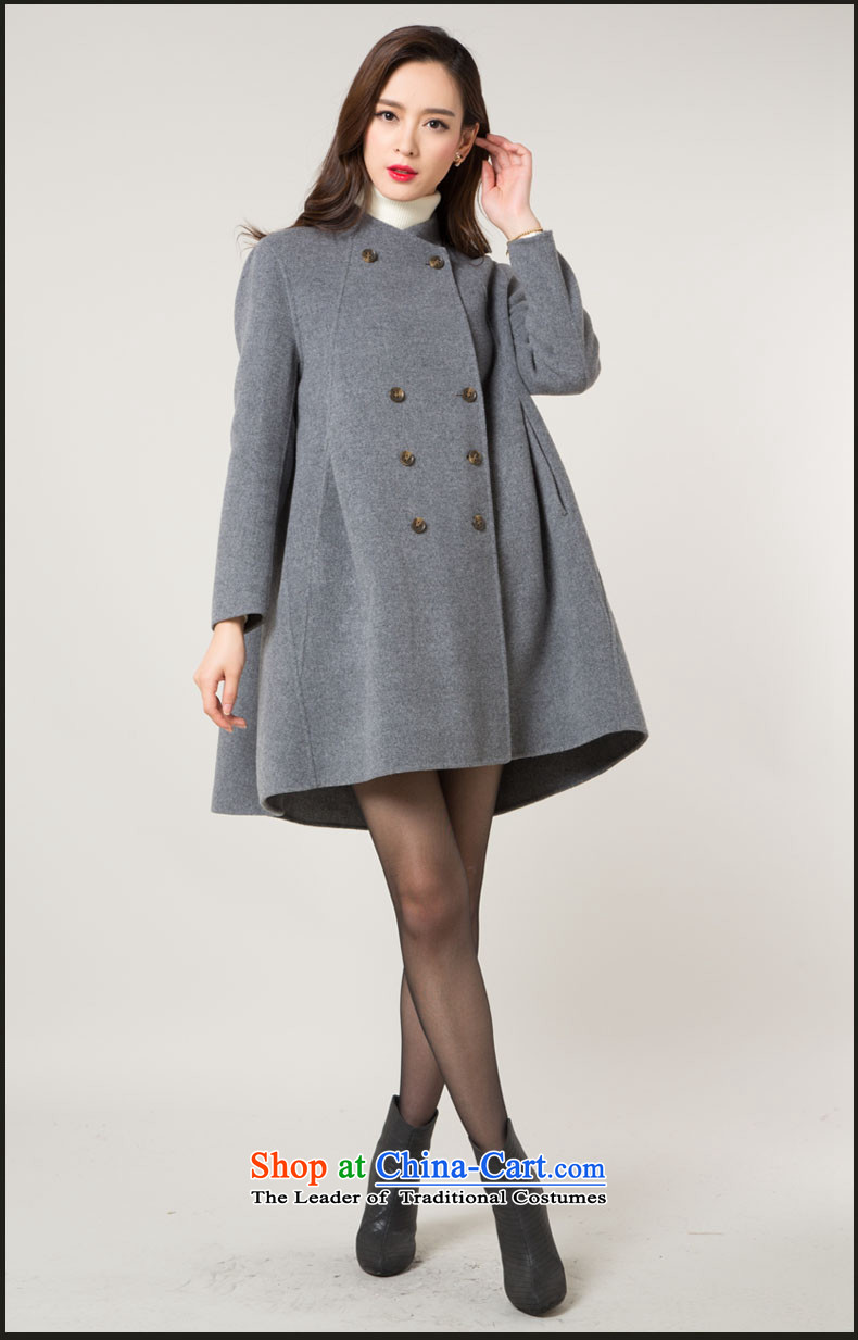 Hengyuan Cheung double-side sub woolen coat female 2015 autumn and winter new cloak-jacket in gross? Long Korean women's coats gross? 165㎡ in gray photo, prices, brand platters! The elections are supplied in the national character of distribution, so action, buy now enjoy more preferential! As soon as possible.