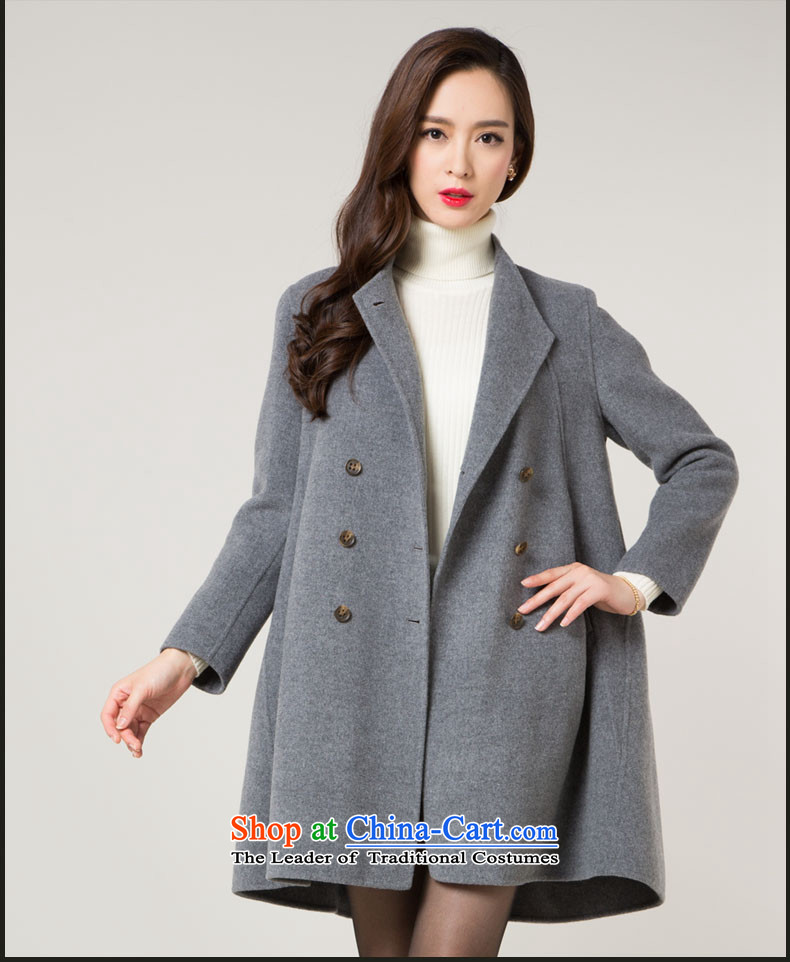 Hengyuan Cheung double-side sub woolen coat female 2015 autumn and winter new cloak-jacket in gross? Long Korean women's coats gross? 165㎡ in gray photo, prices, brand platters! The elections are supplied in the national character of distribution, so action, buy now enjoy more preferential! As soon as possible.