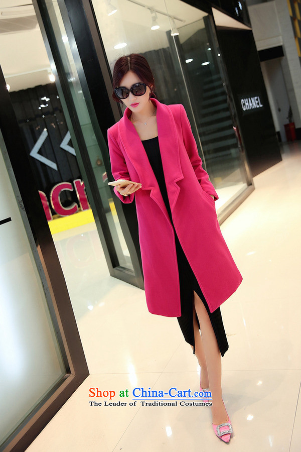 Soo-ji- won by 2015 Autumn new product version of the girl who is decorated in coats long hair? coats female latticed 712 red L picture, prices, brand platters! The elections are supplied in the national character of distribution, so action, buy now enjoy more preferential! As soon as possible.