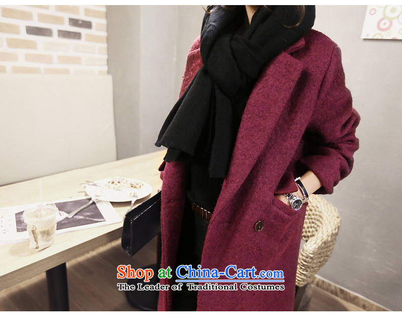 Athena Chu Poetry, 2015 Version won long coats gross? female Sau San wool coat female long-sleeved?? a wool coat 5582 wine red XXL picture, prices, brand platters! The elections are supplied in the national character of distribution, so action, buy now enjoy more preferential! As soon as possible.